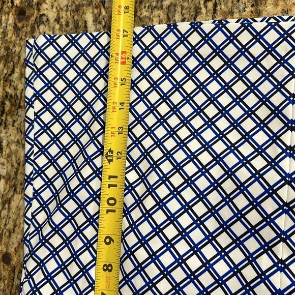 Tory Sport Printed Tech Twill Golf Skirt In Surf Blue Baseline Plaid Size M - Picture 12 of 12